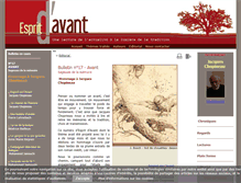Tablet Screenshot of espritdavant.com